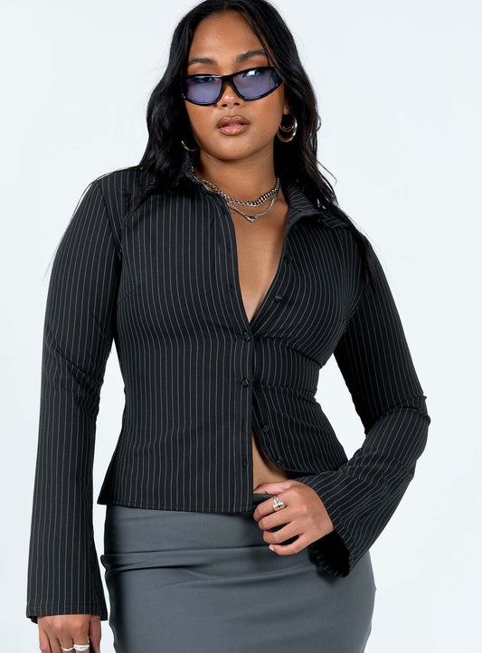 Anni Çizgili Gömlek Çizgili