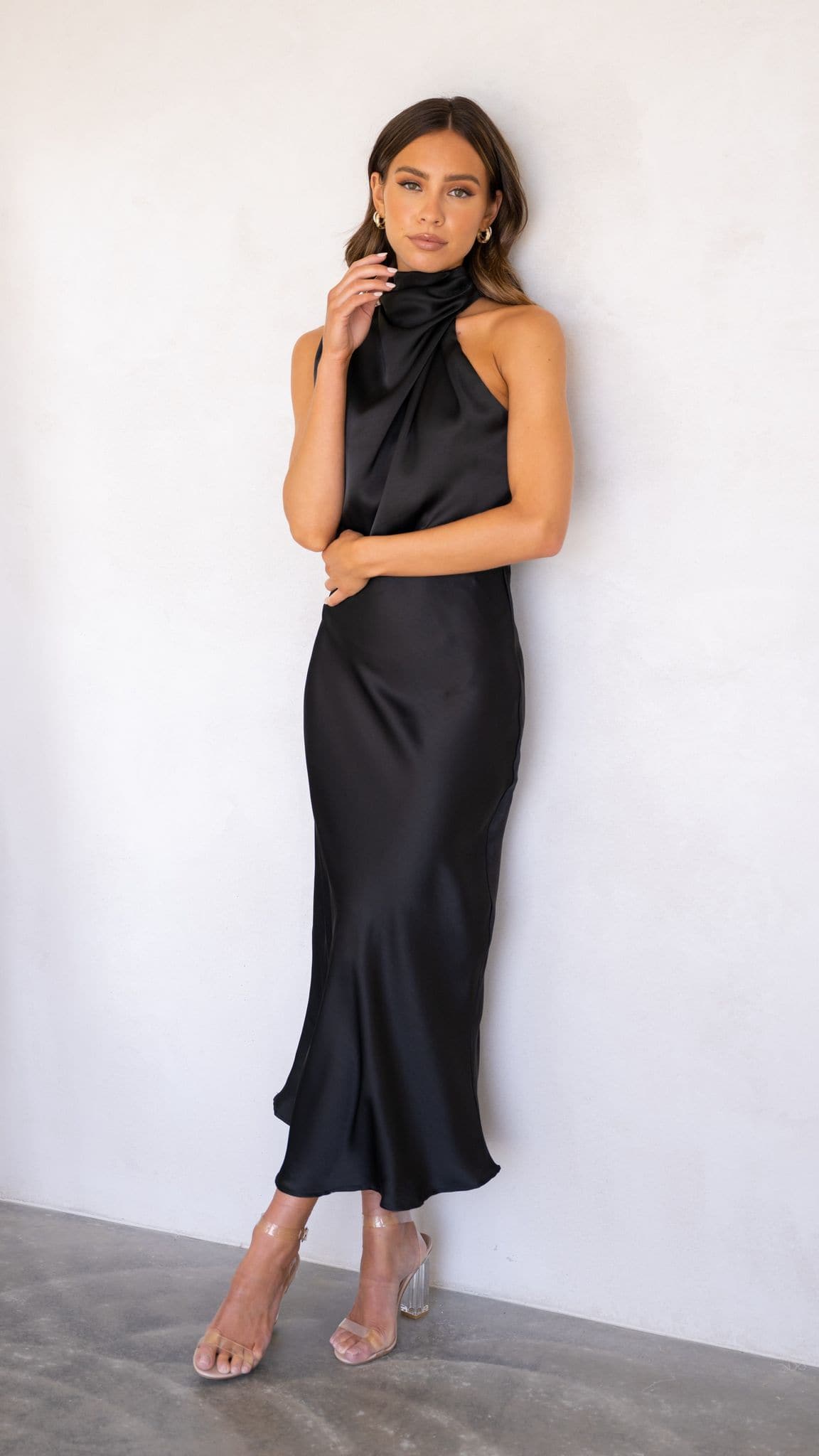 Esther Maxi Elbise - Siyah