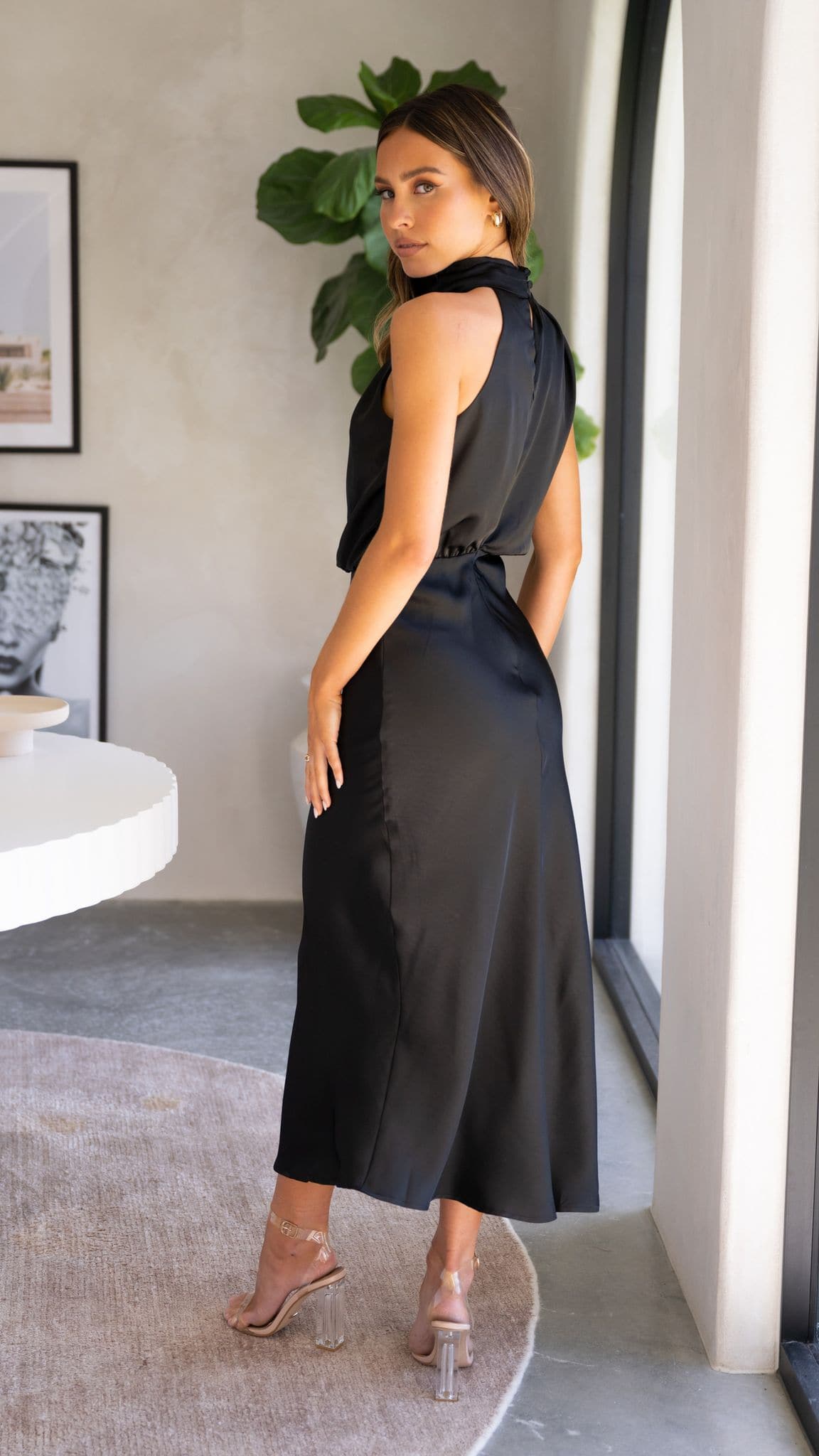 Esther Maxi Elbise - Siyah