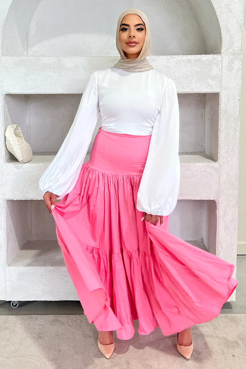Ayla Maxi Etek - Pembe