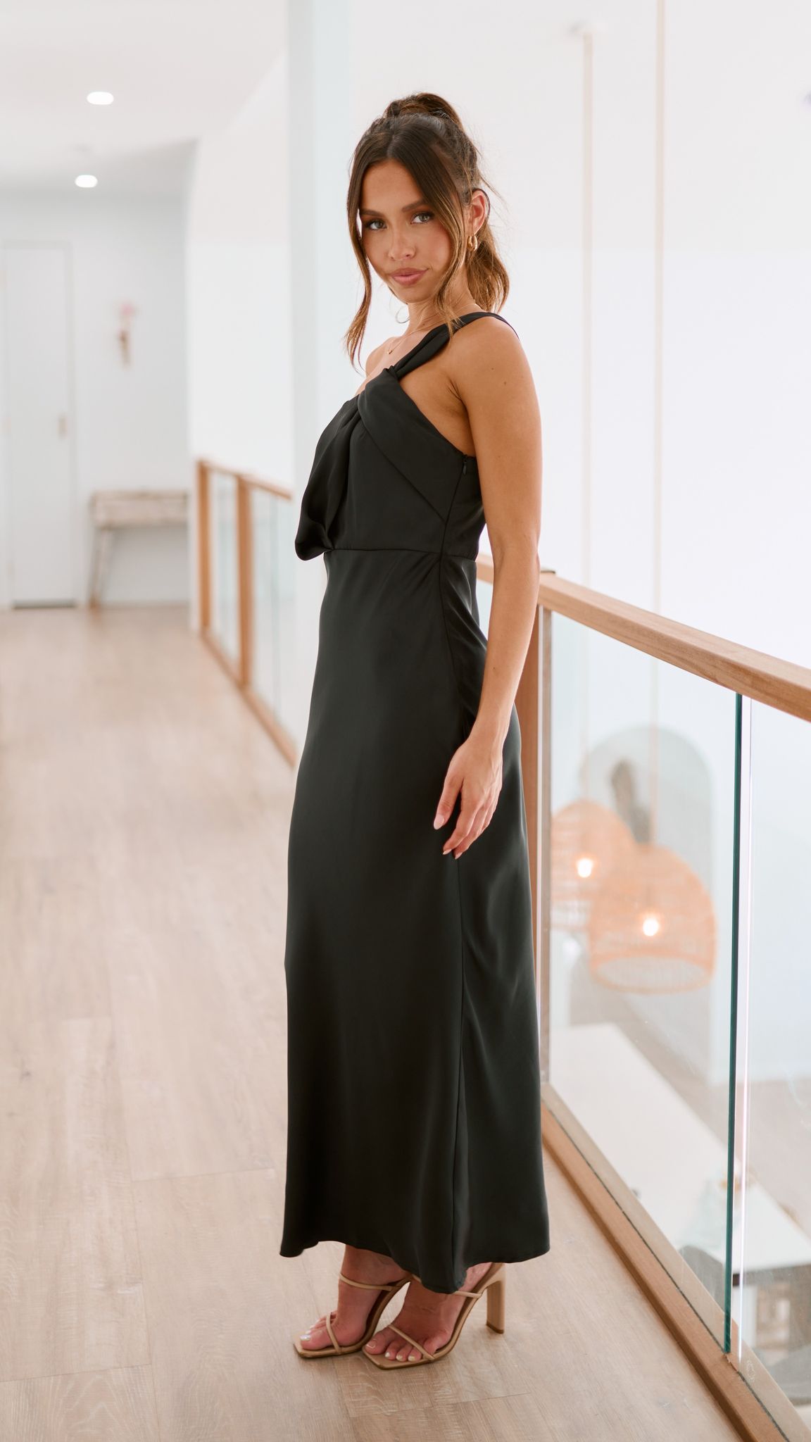 Greta Maxi Elbise - Siyah
