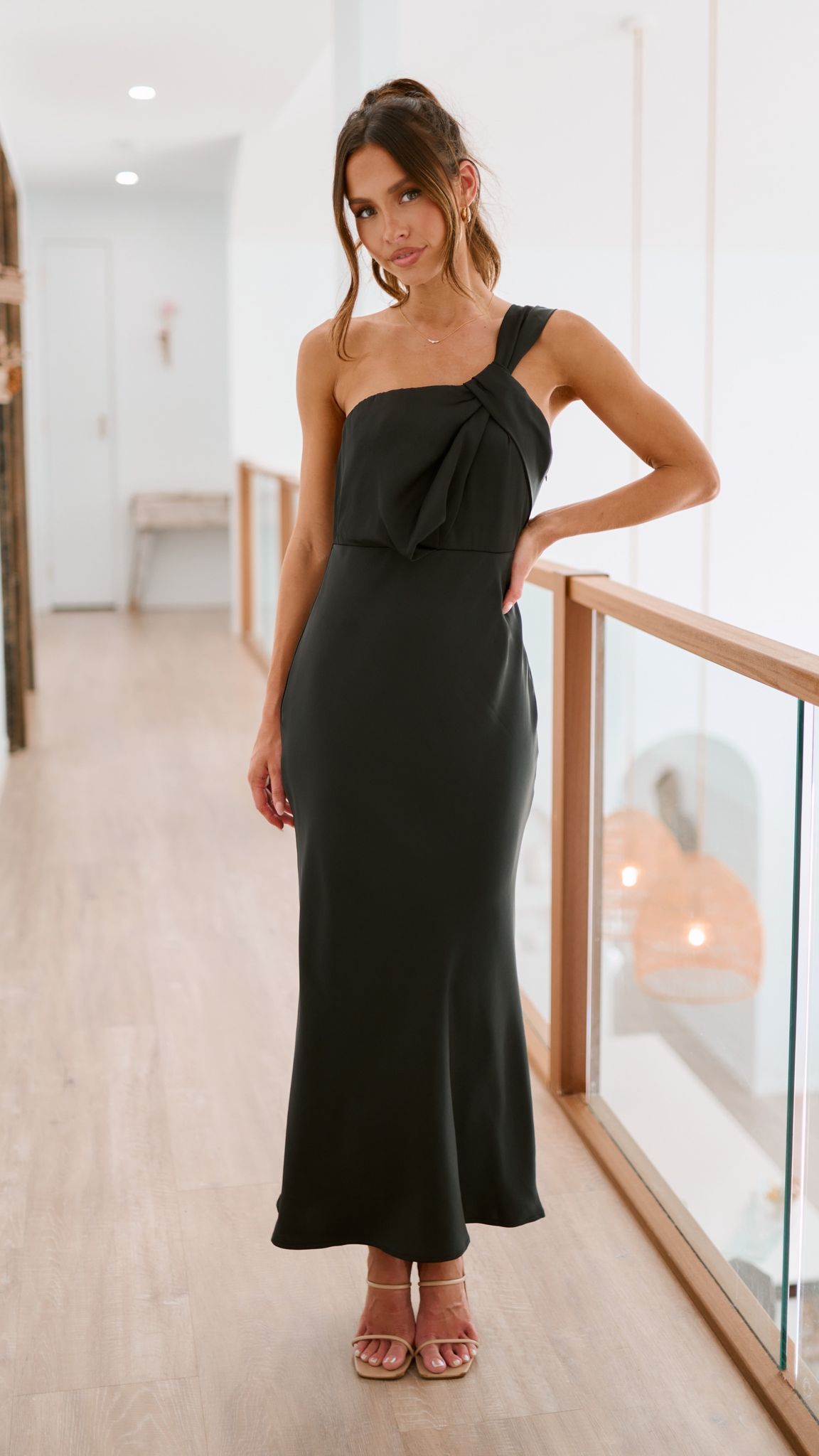 Greta Maxi Elbise - Siyah
