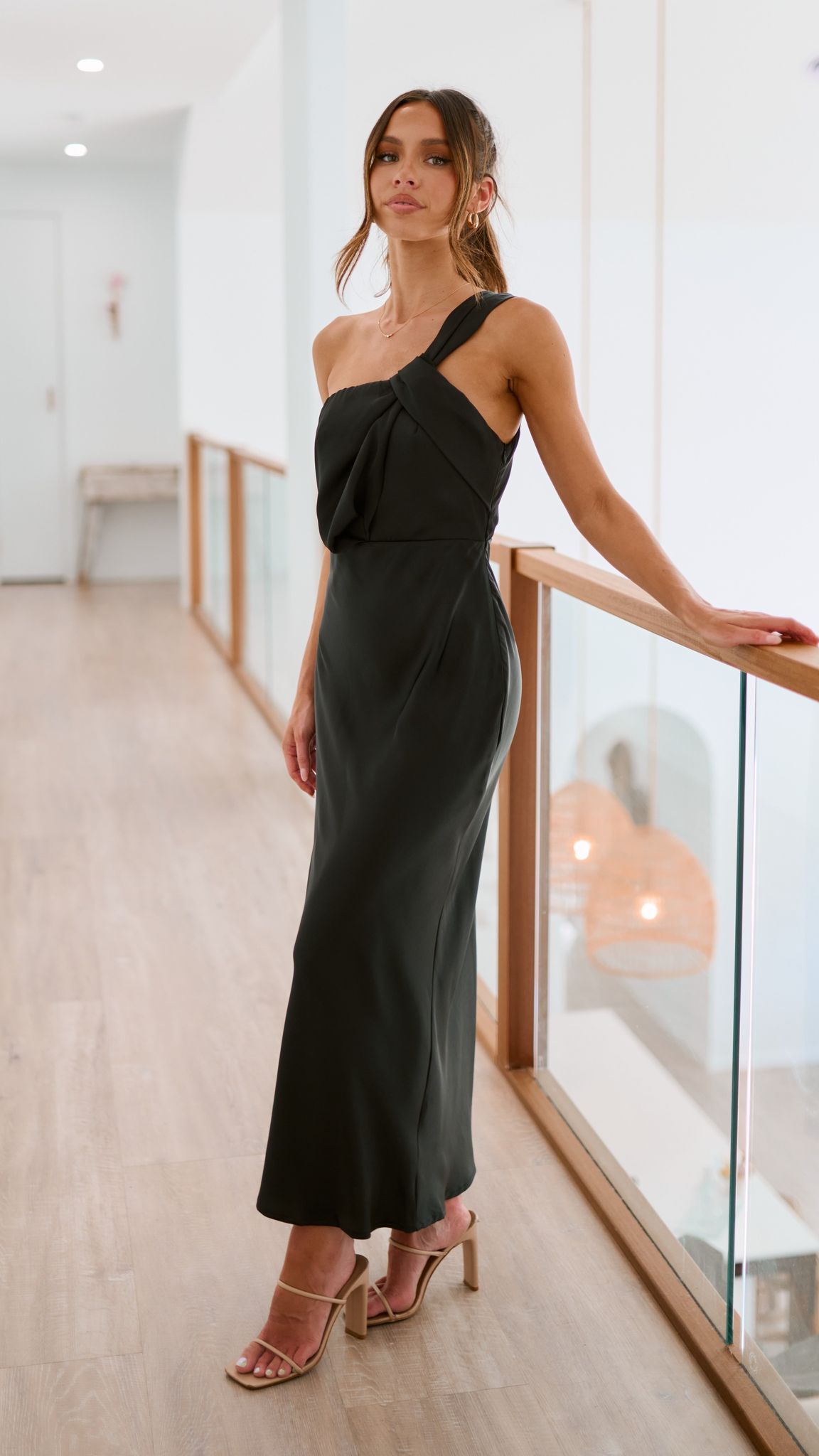 Greta Maxi Elbise - Siyah