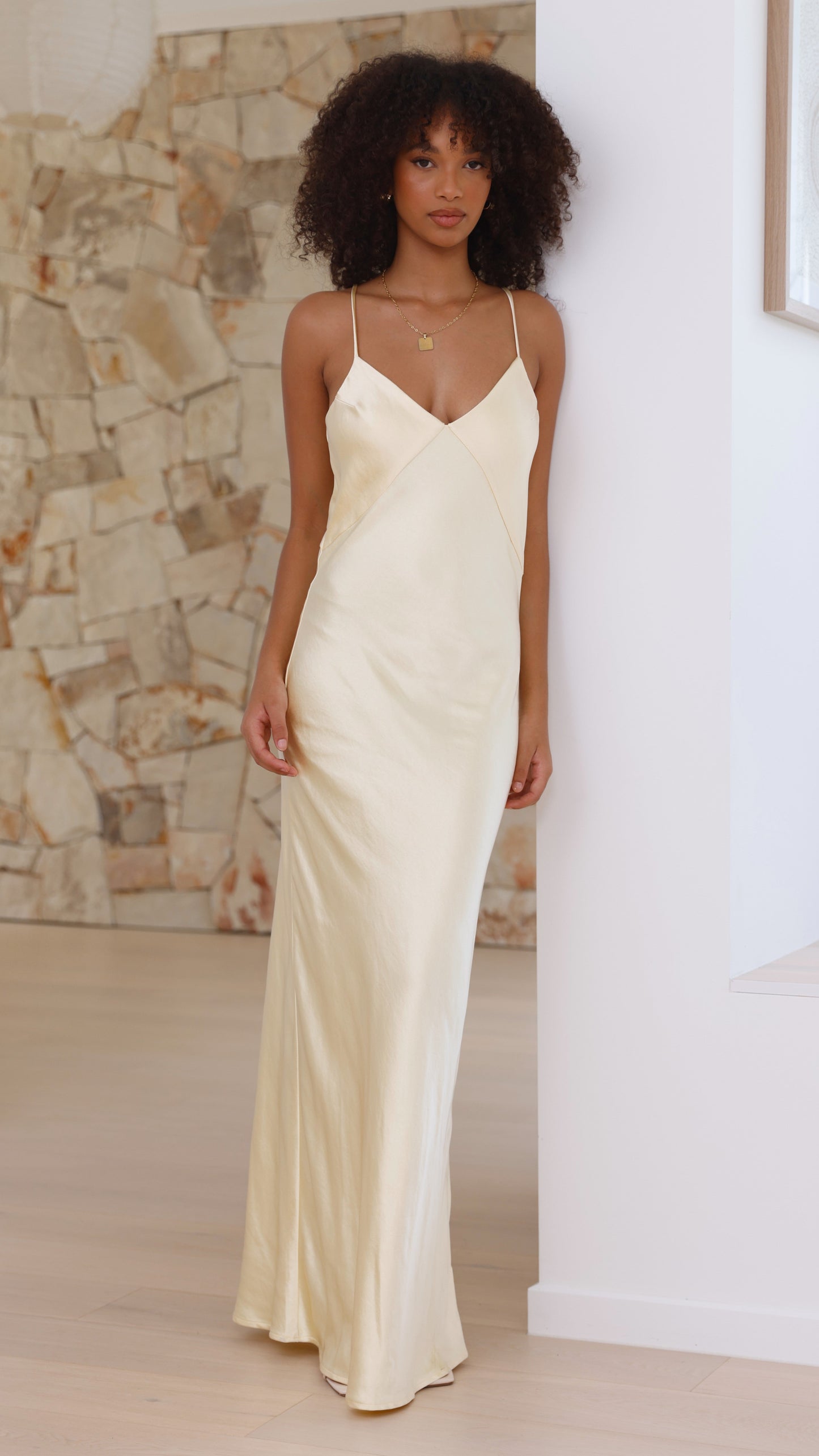 Gisella Maxi Elbise - Sarı