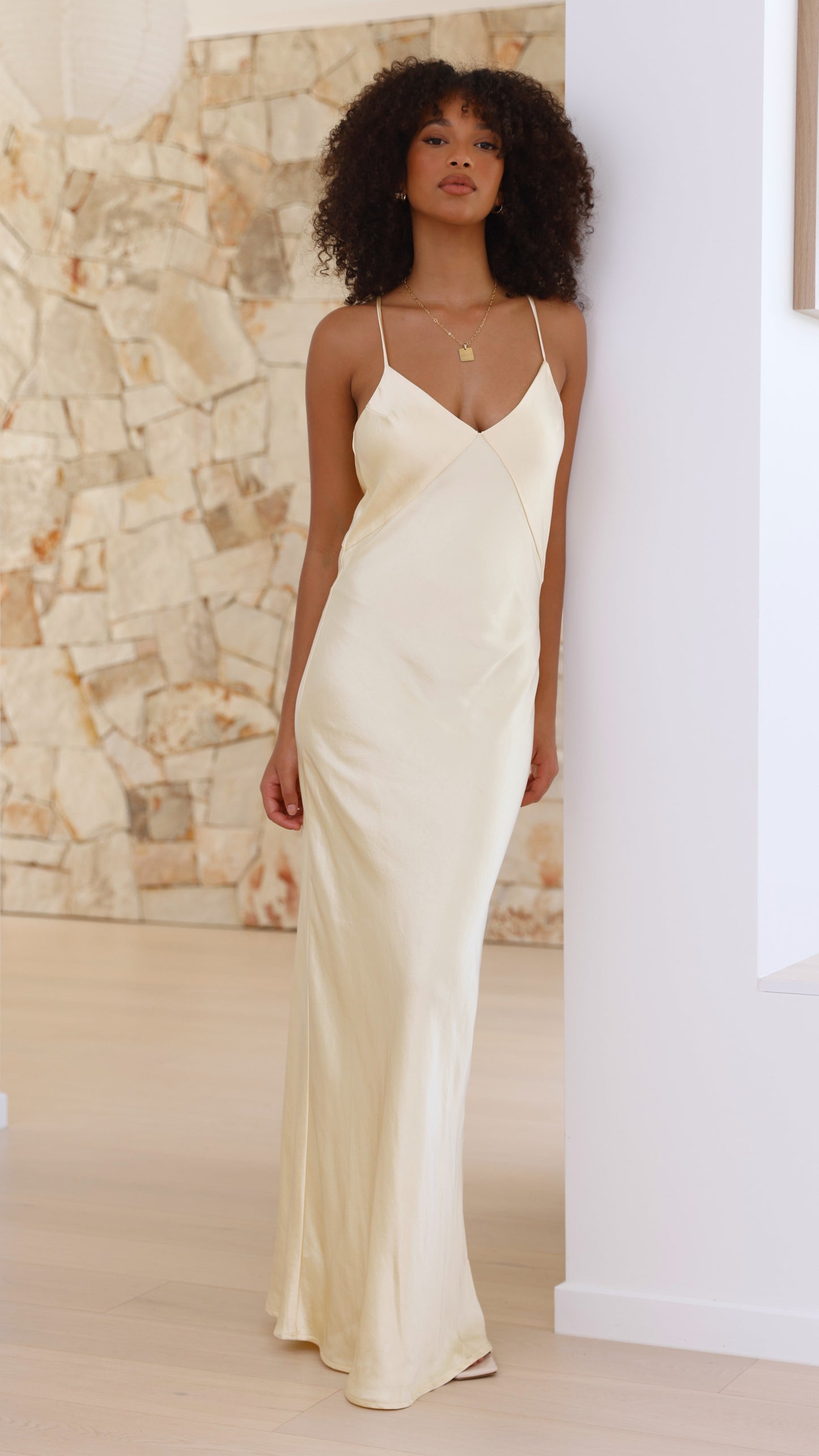Gisella Maxi Elbise - Sarı