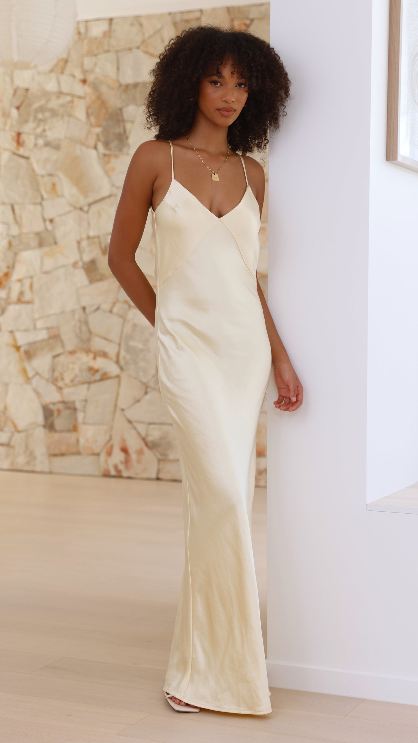 Gisella Maxi Elbise - Sarı