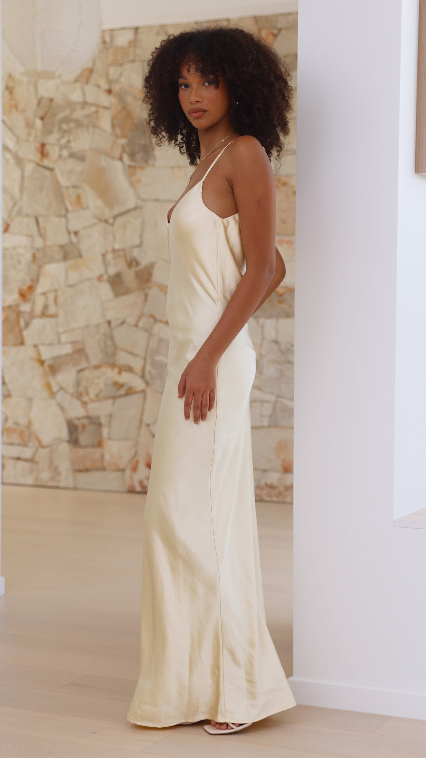 Gisella Maxi Elbise - Sarı