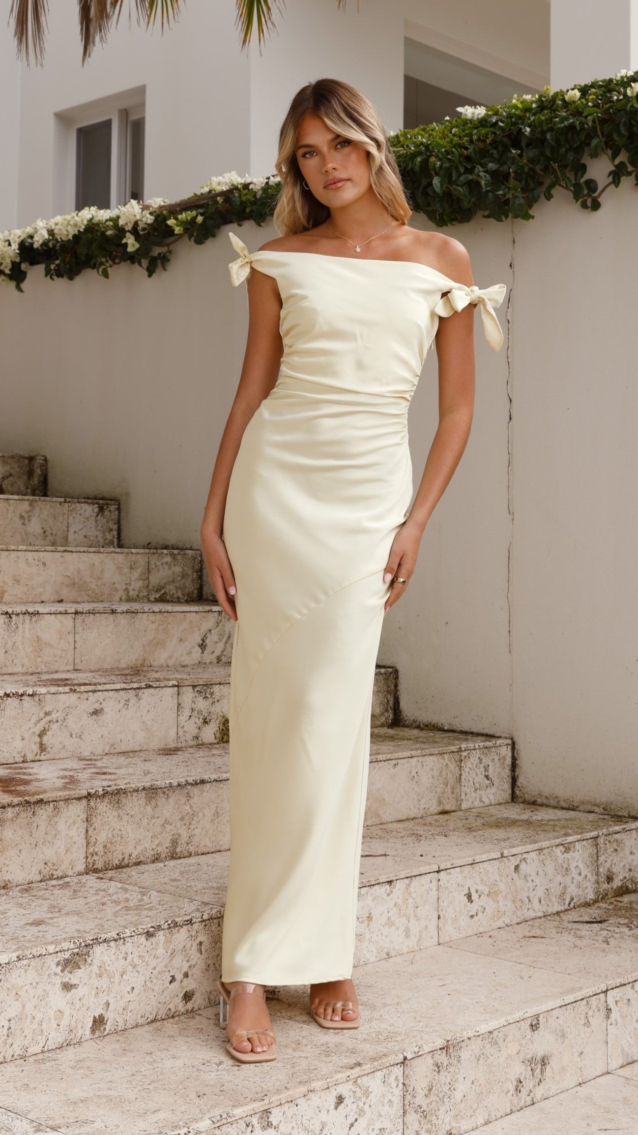 Frida Maxi Elbise - Sarı
