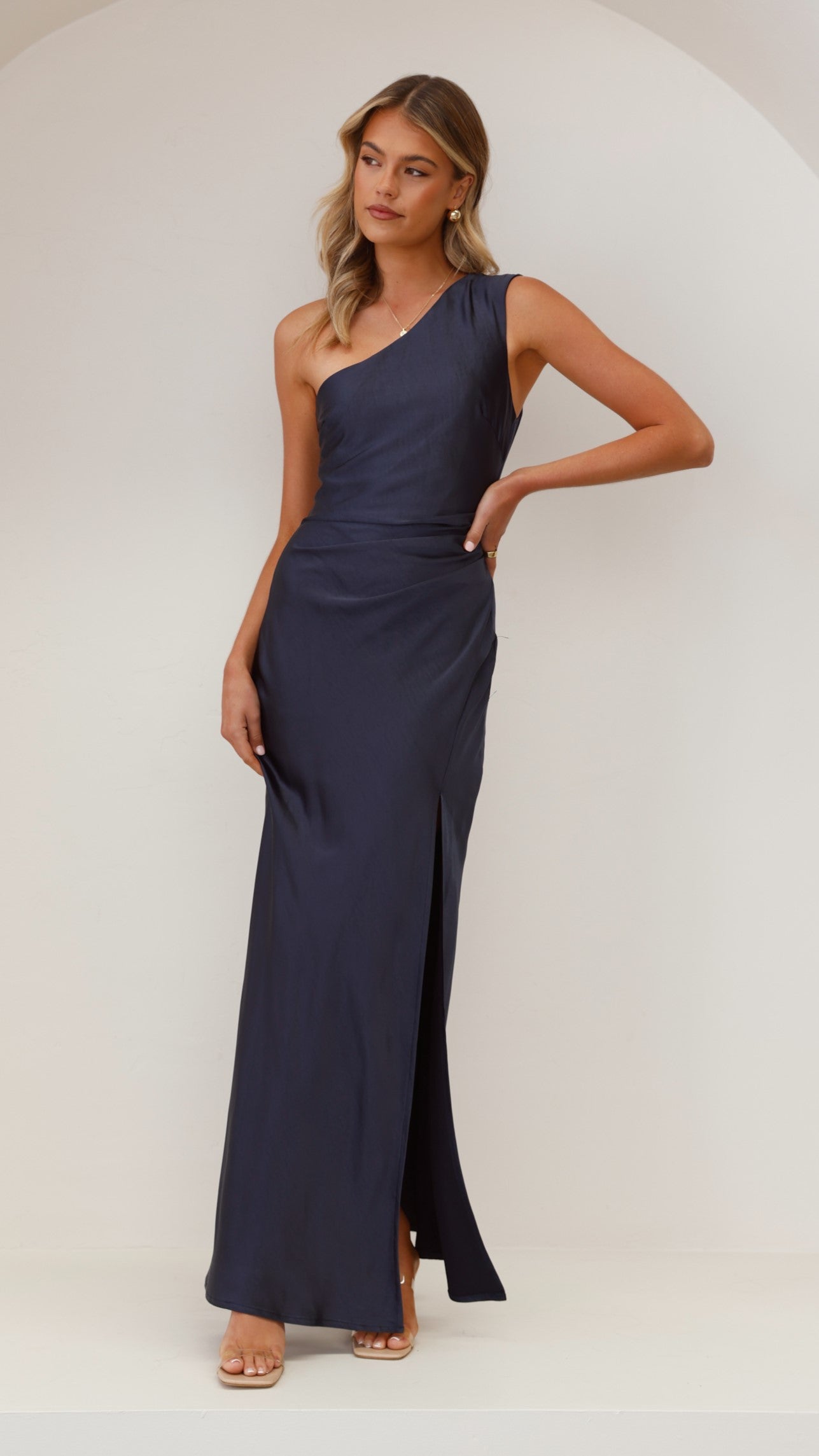 Victoria Maxi Elbise - Lacivert
