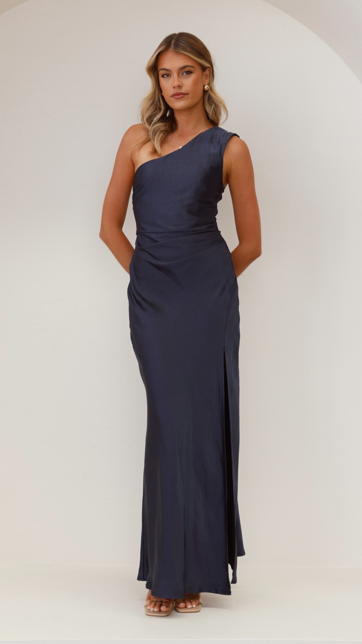 Victoria Maxi Elbise - Lacivert