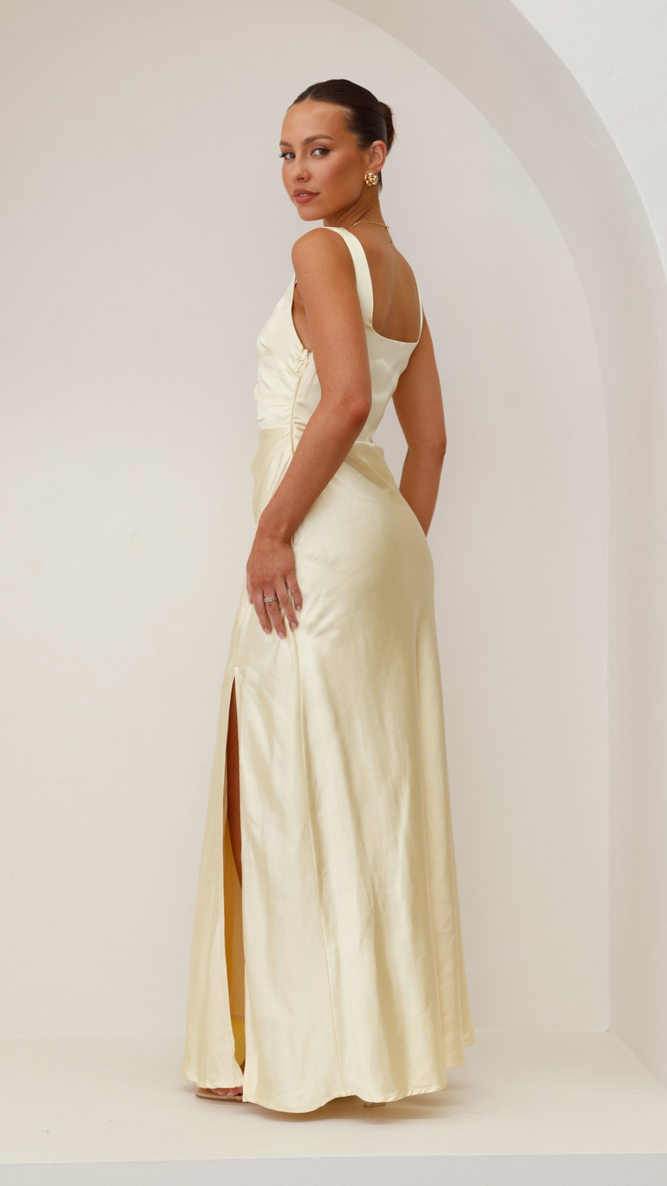 Alaria Maxi Elbise - Sarı