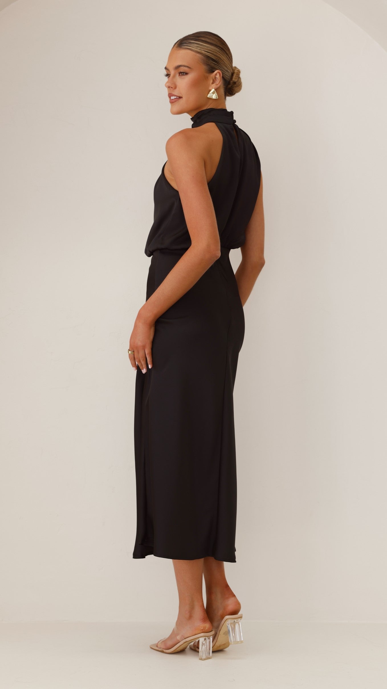 Esther Maxi Elbise - Siyah