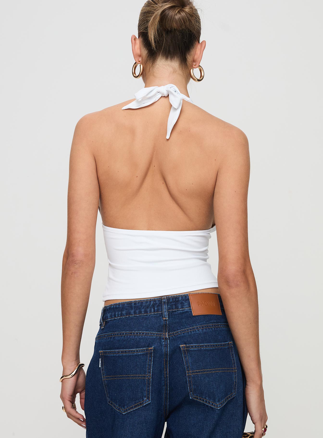 Şımarık Halter Üst Beyaz