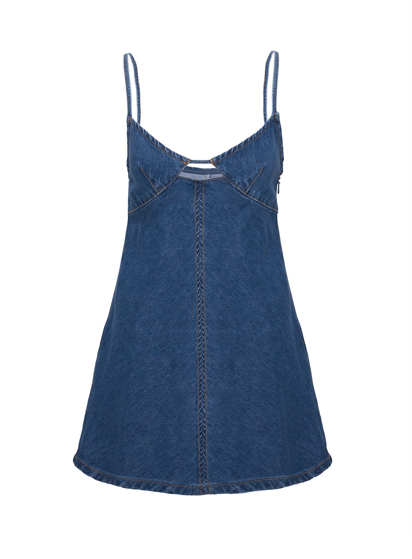 Arwen Denim Mini Elbise Mavi