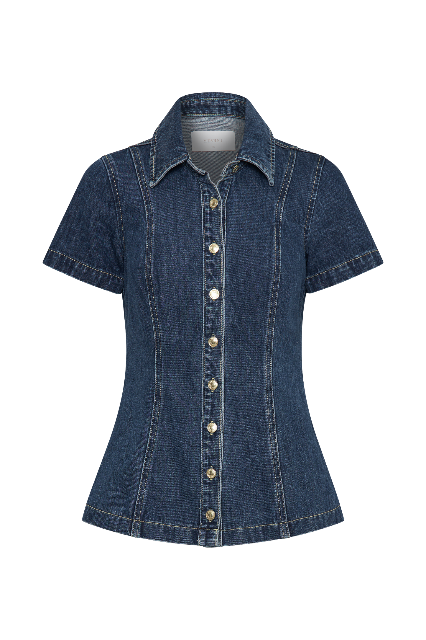 Ellie Kot Cepken Kısa Kol Üst - Koyu Mavi