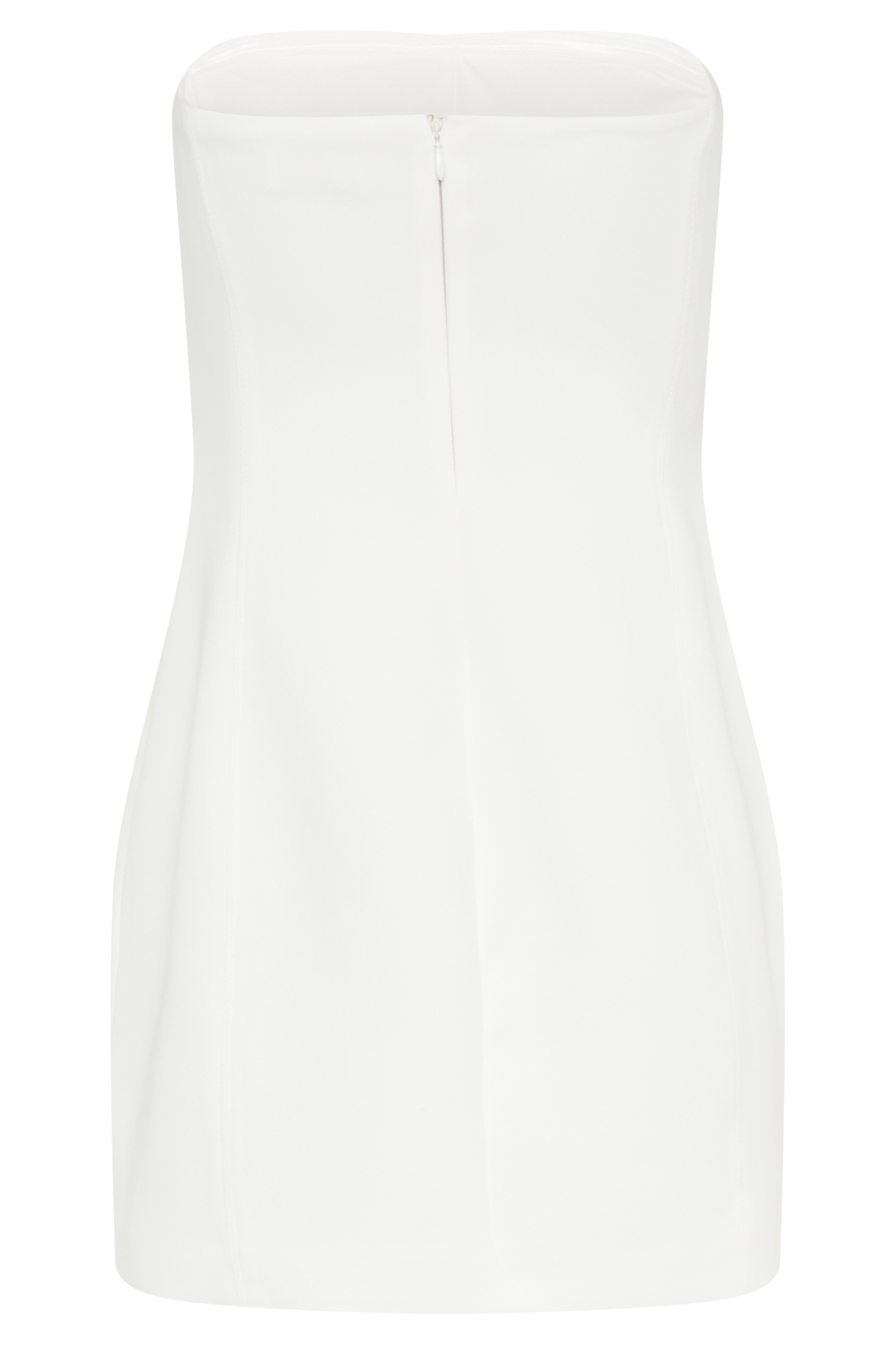 Maci Crepe Mini Elbise - Beyaz