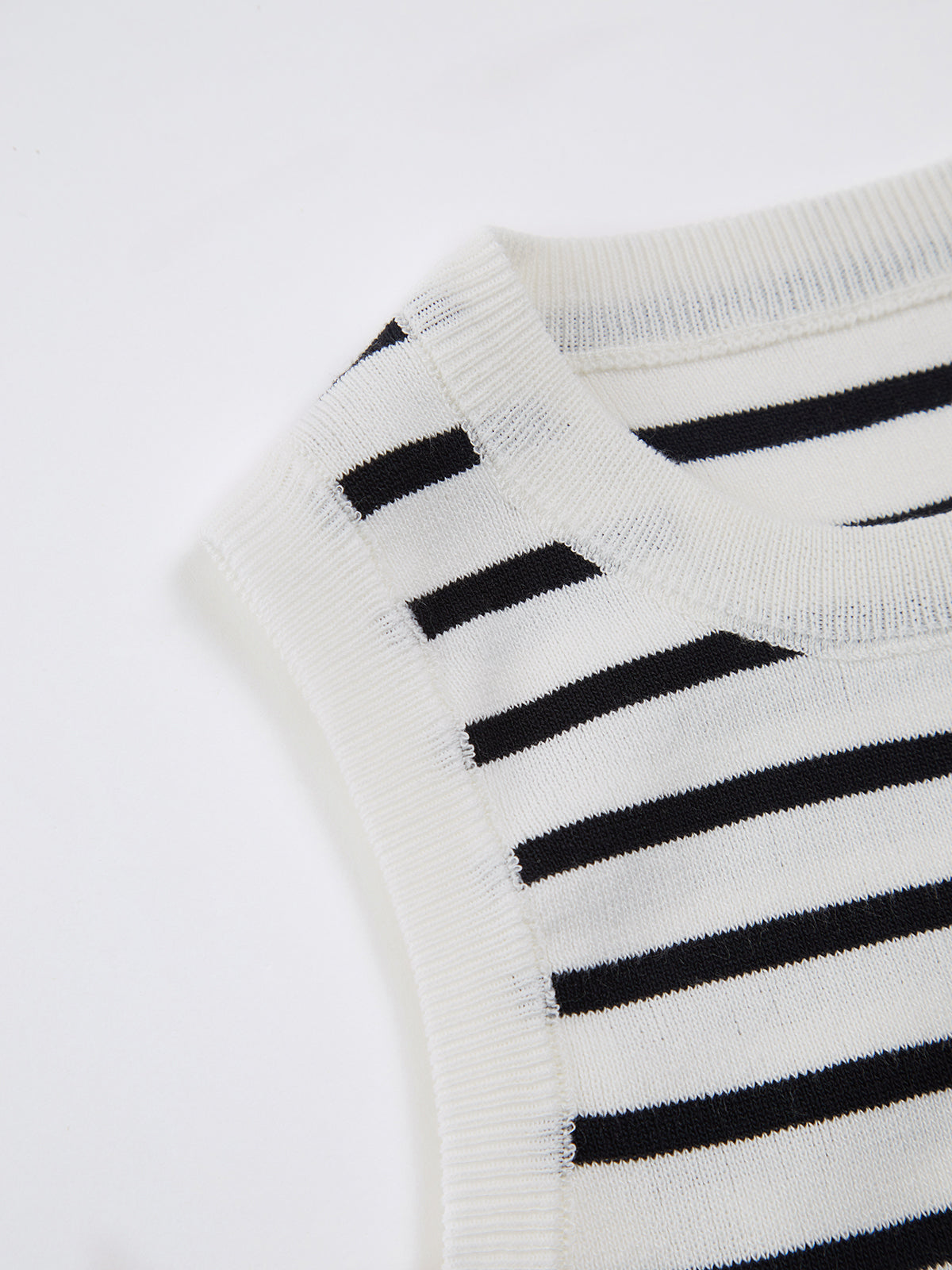 Şık Çizgili Kısa Tank Top
