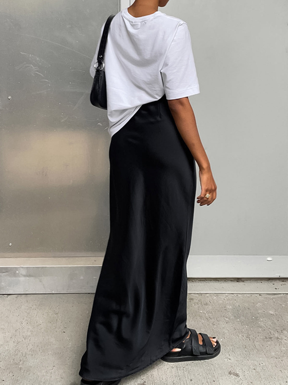 Satin Maxi Etek