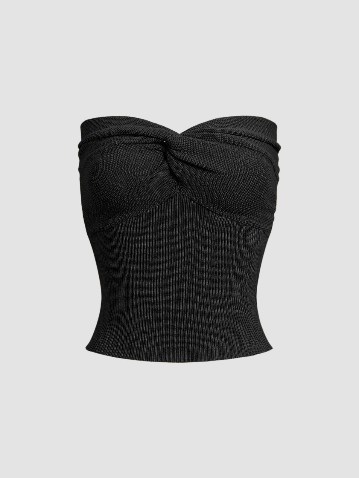 Tatlım Twist Ribanalı Kısa Askısız Üst