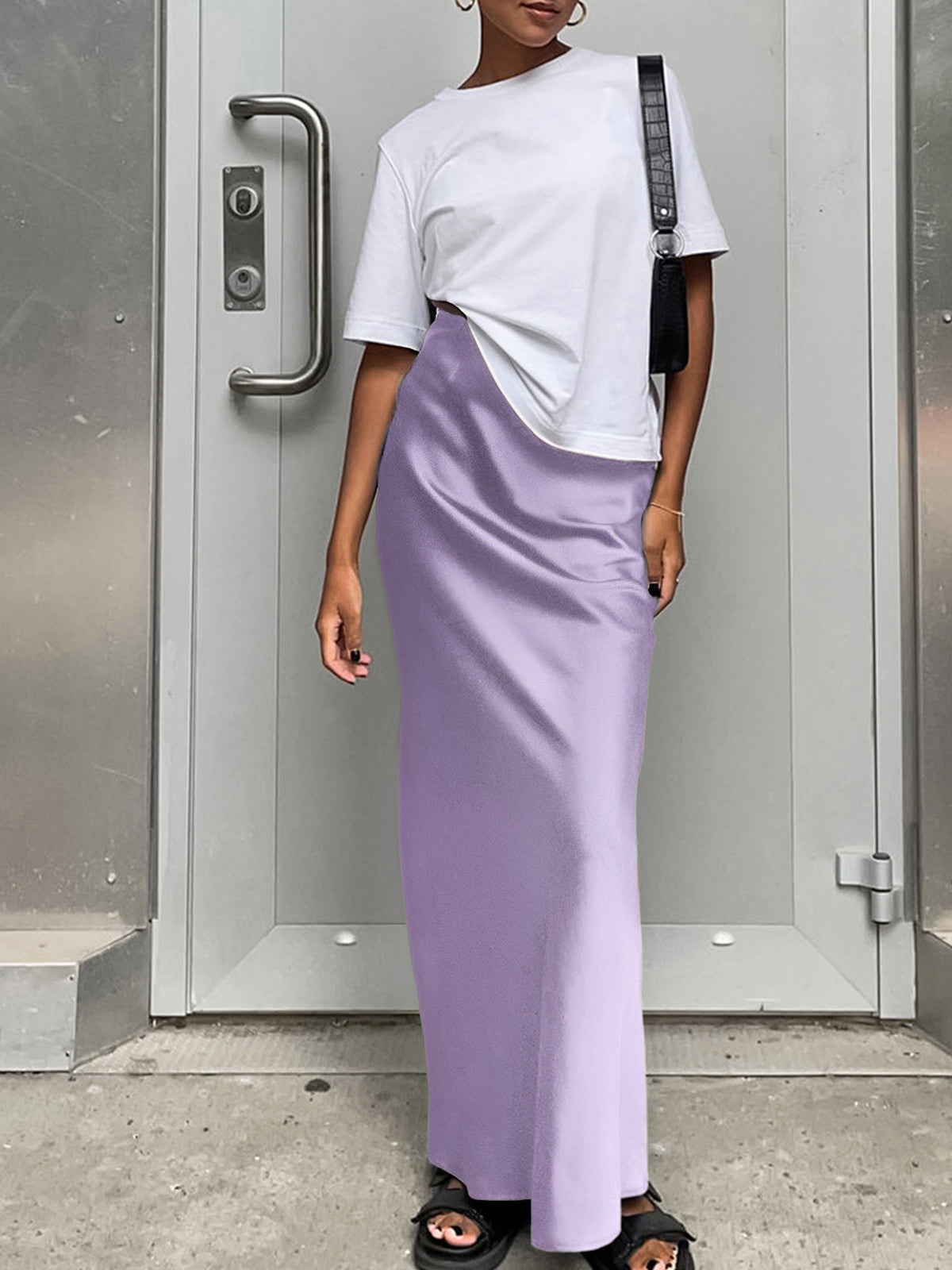 Satin Maxi Etek