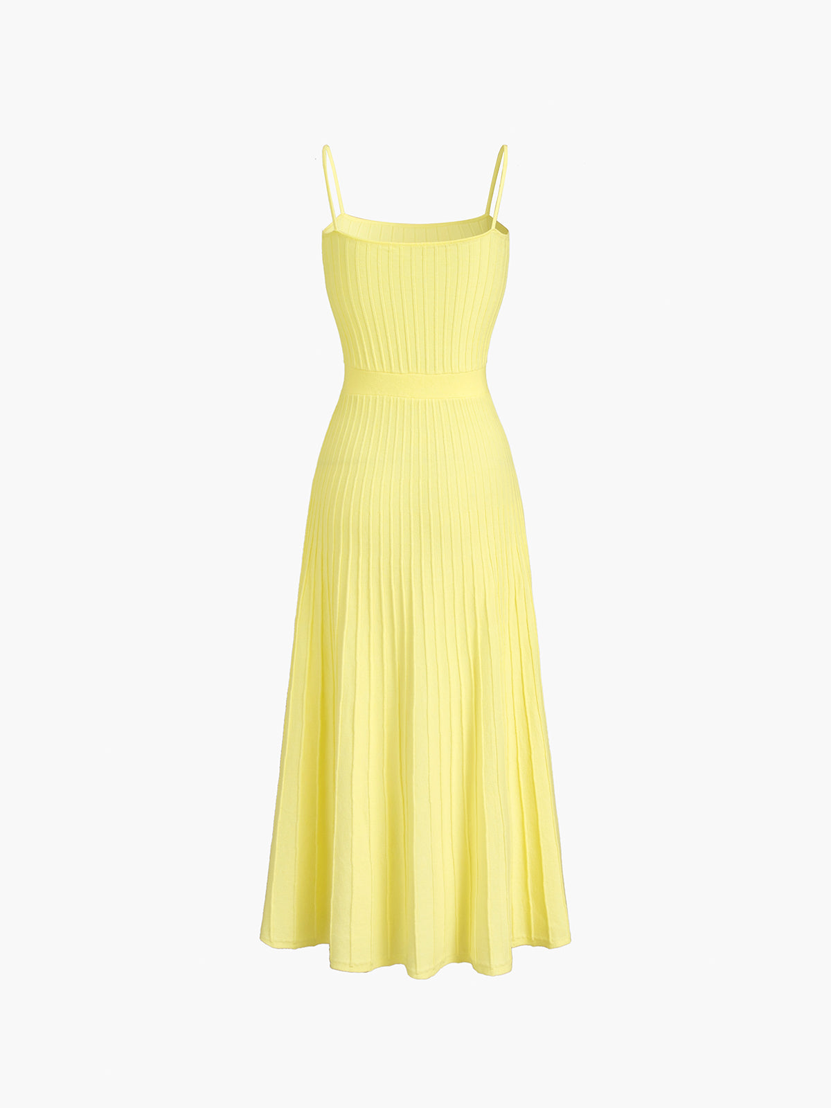 Rib Midi Elbise