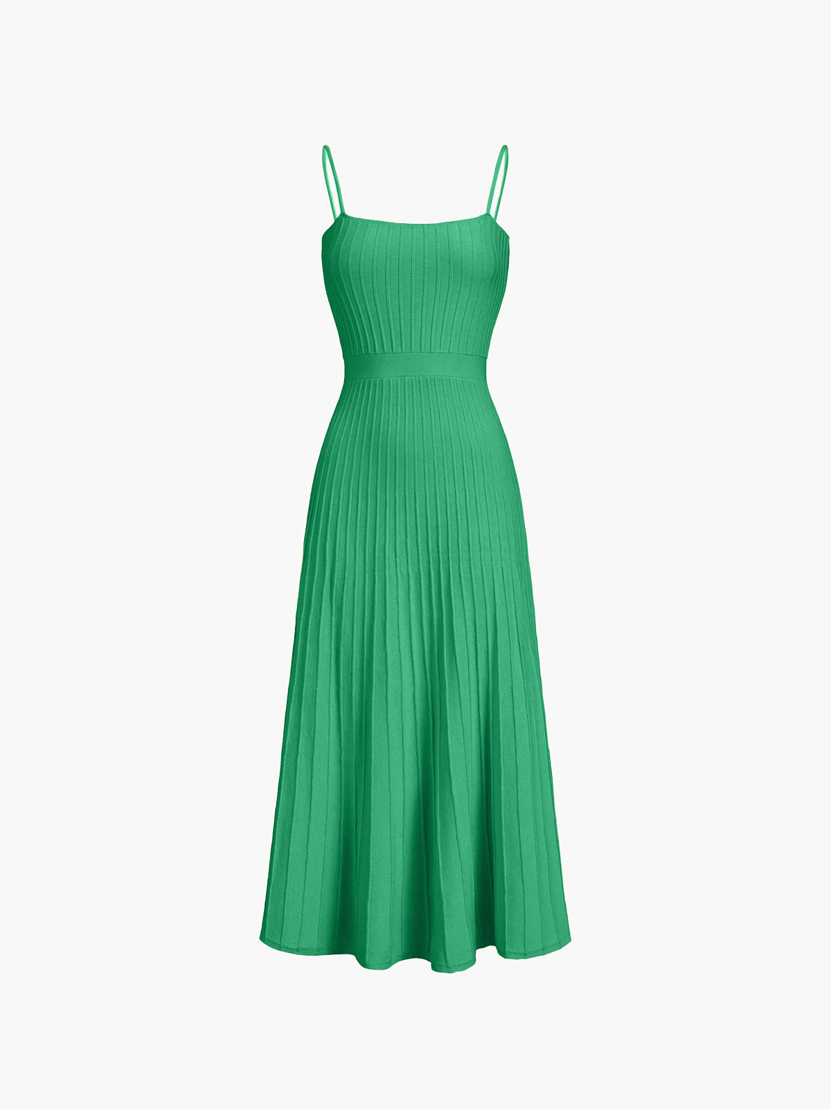Rib Midi Elbise