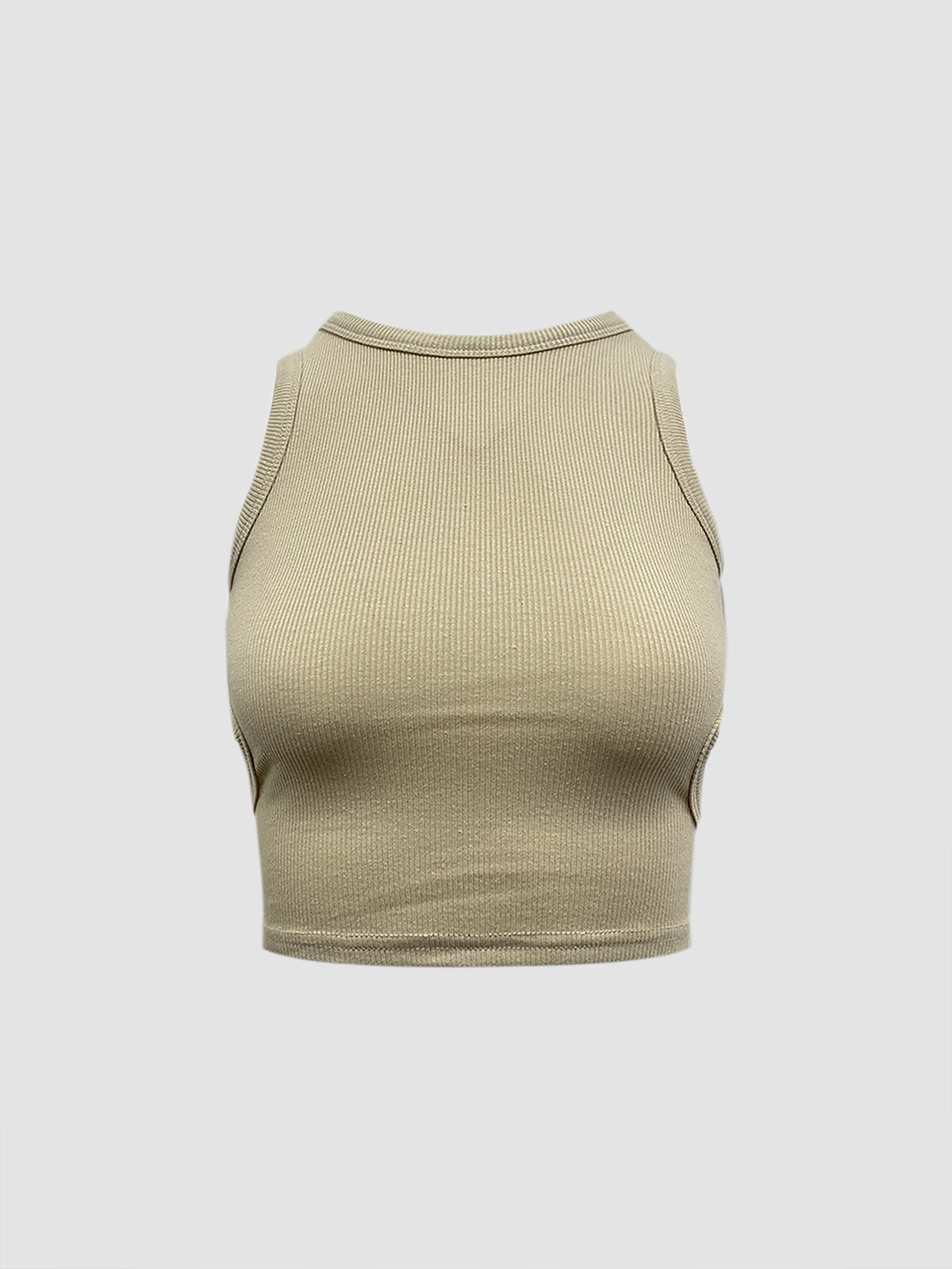 Tam Arka Kesim Kısa Tank Top