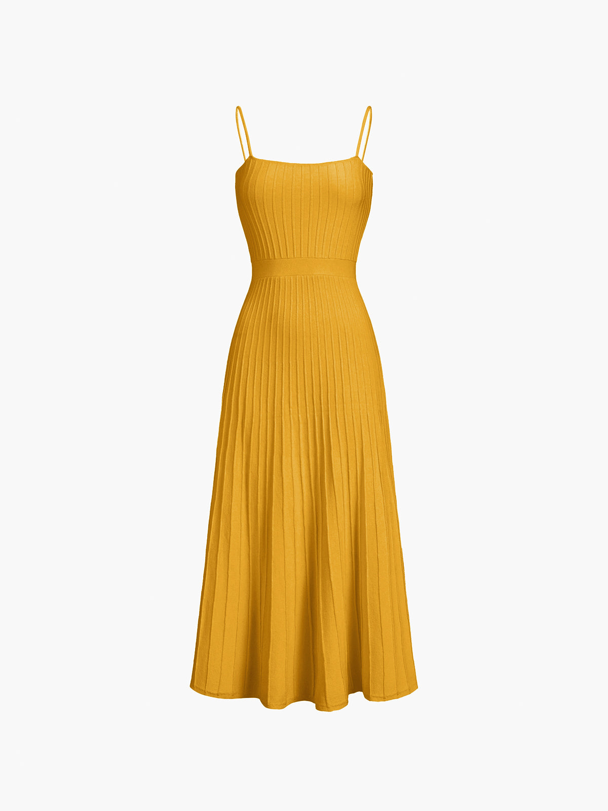 Rib Midi Elbise