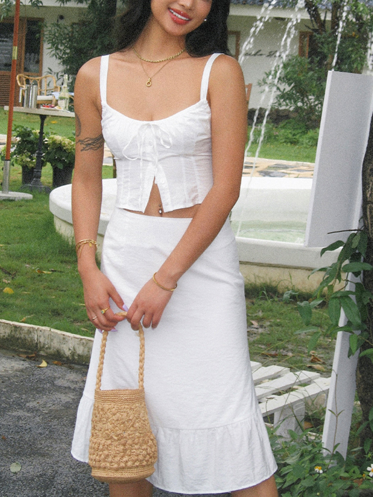 Cowgirl Aesthetics Korse Takım İki Parça Etek Seti
