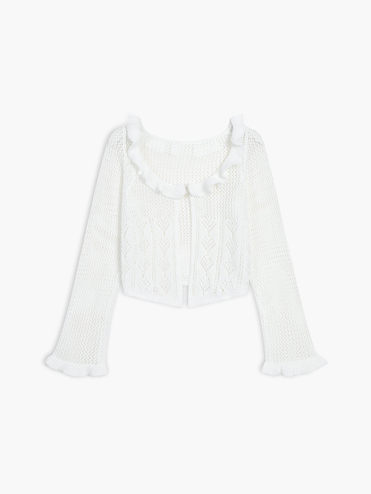 Kroşe Göz Açık Uçuş Cardigan