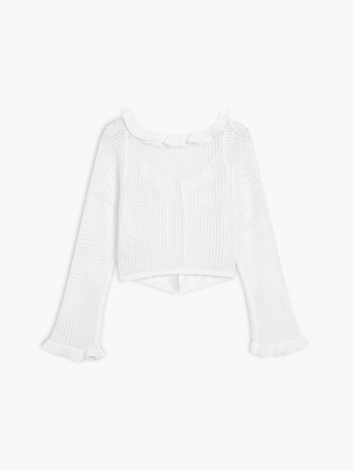 Kroşe Göz Açık Uçuş Cardigan