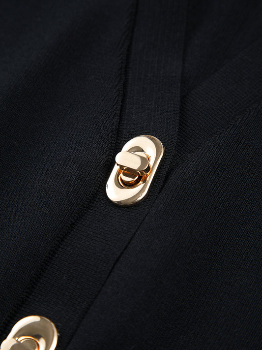 Buckle Up Uzun Kollu Örgü Üst