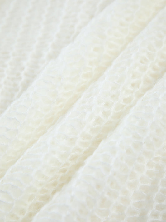 Şeffaf Açık Dikişli Bol Kazak