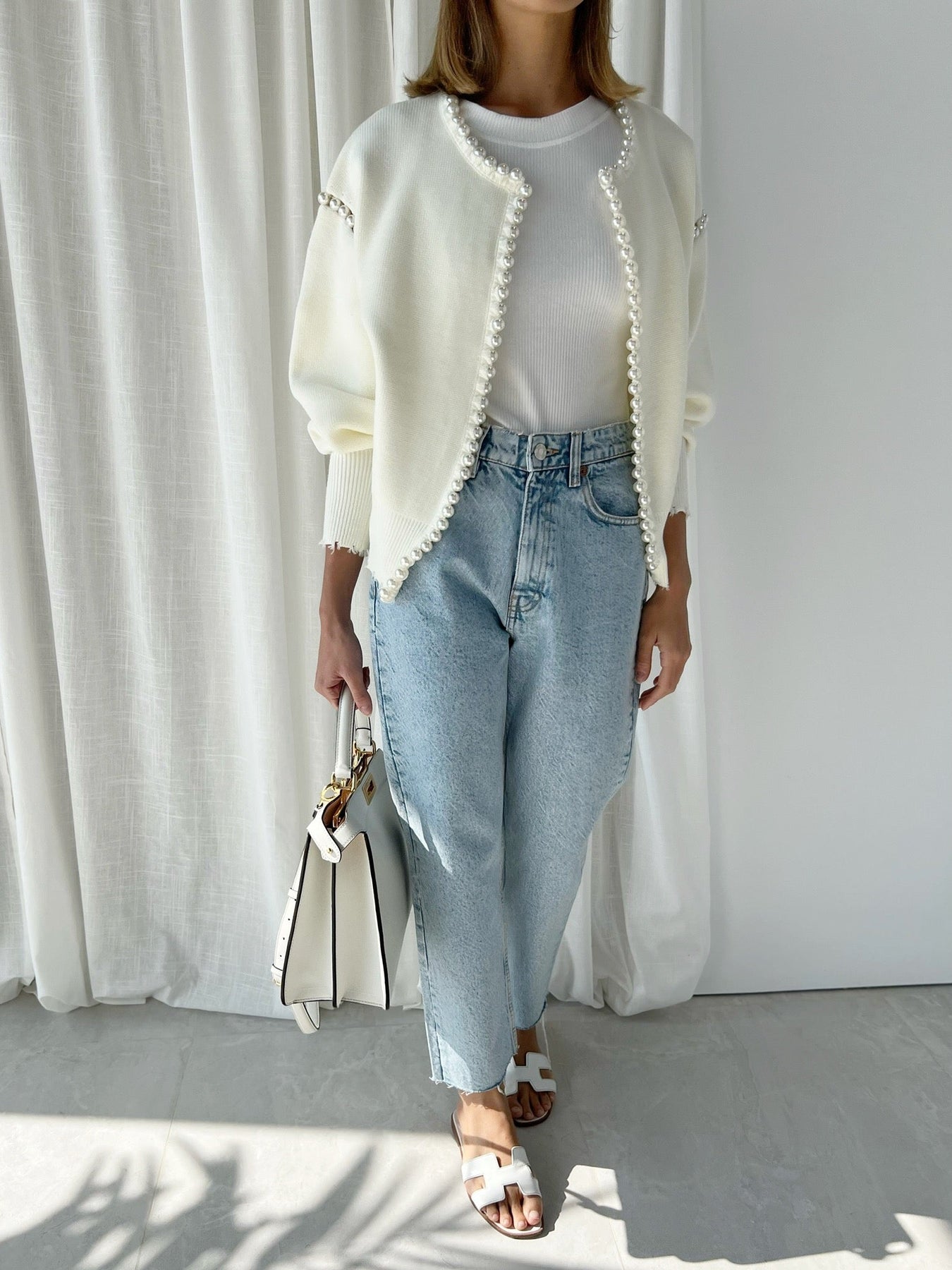 Vintage Pearl Edge Hırka