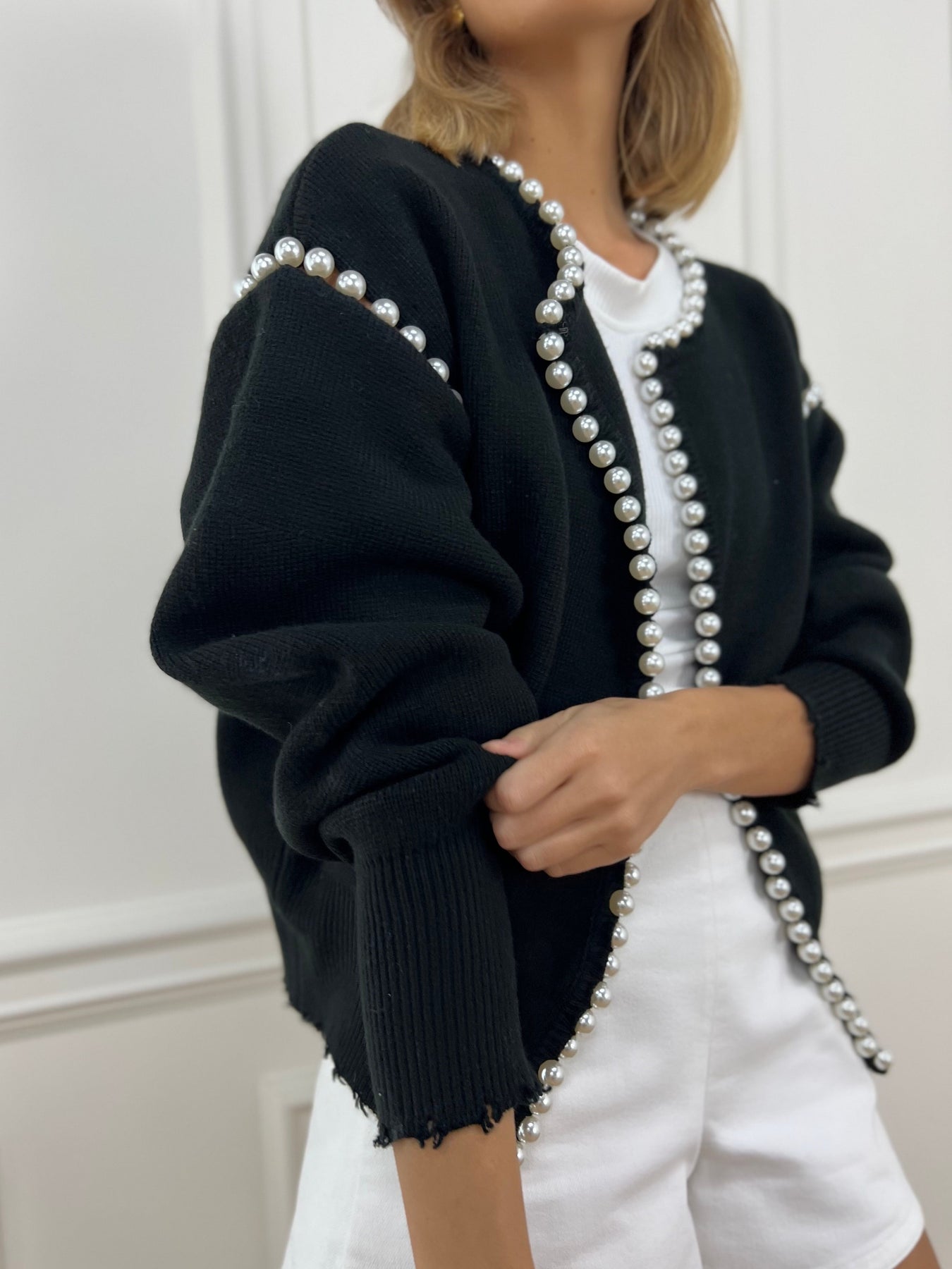 Vintage Pearl Edge Hırka