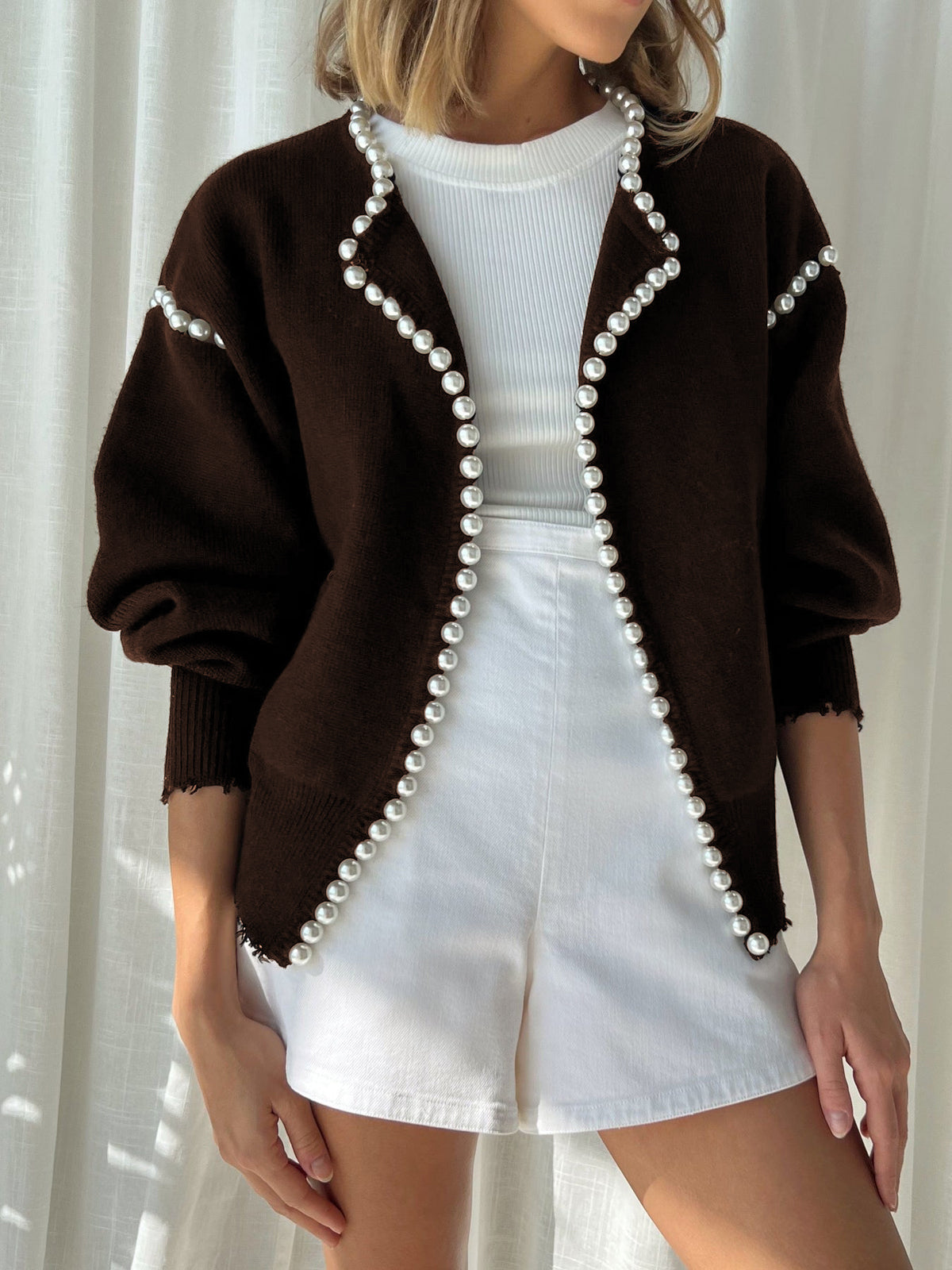 Vintage Pearl Edge Hırka