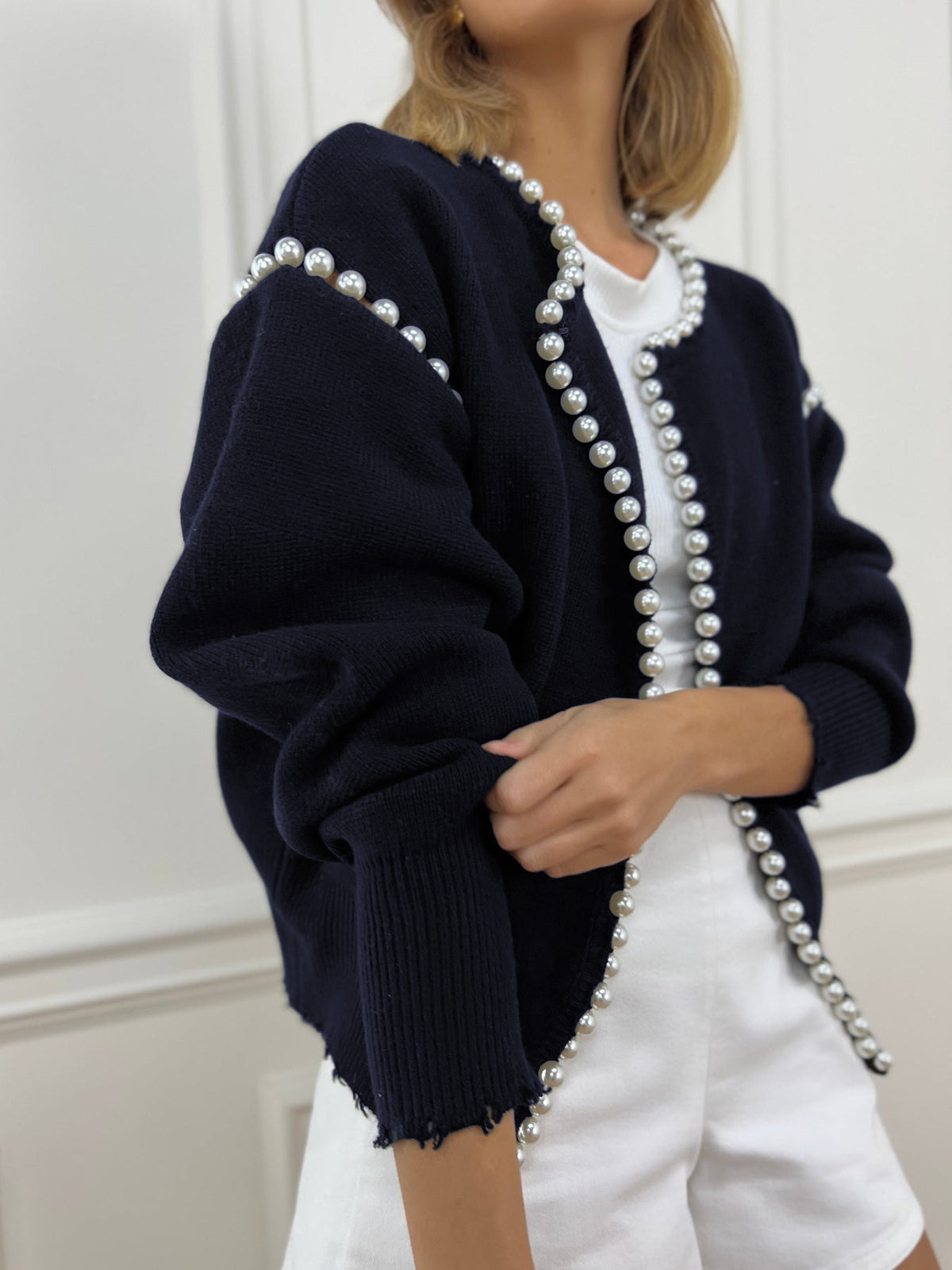 Vintage Pearl Edge Hırka