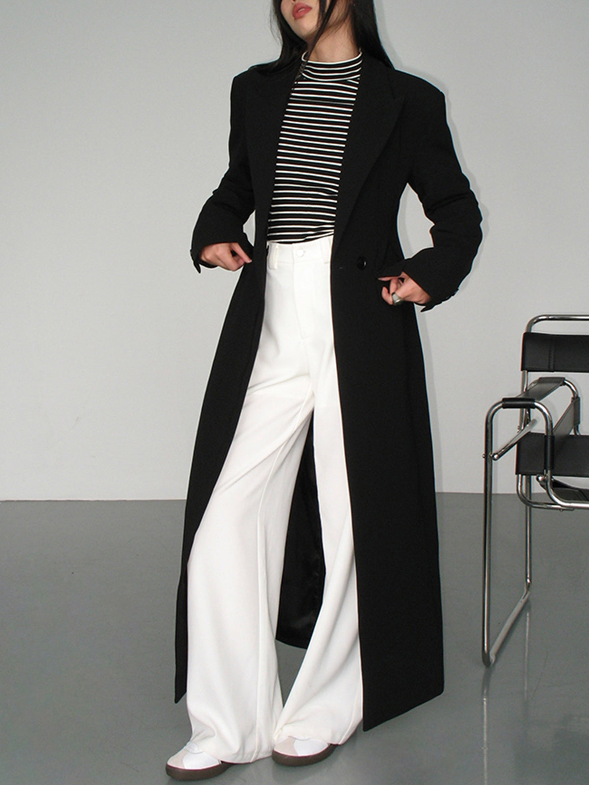 Yaka Cepli Blazer Palto
