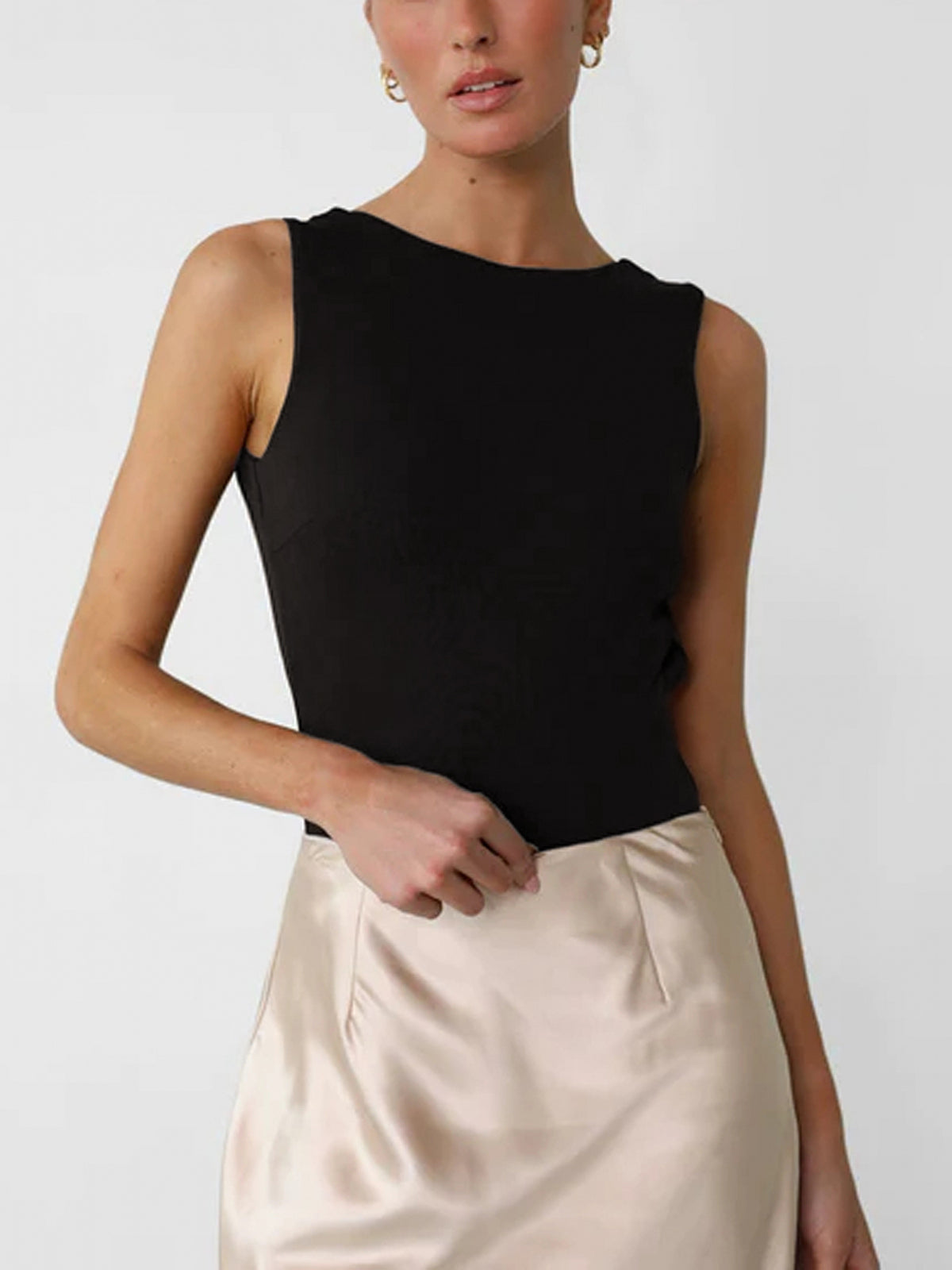 Slinky's Açık Sırtlı Kolsuz Bodysuit