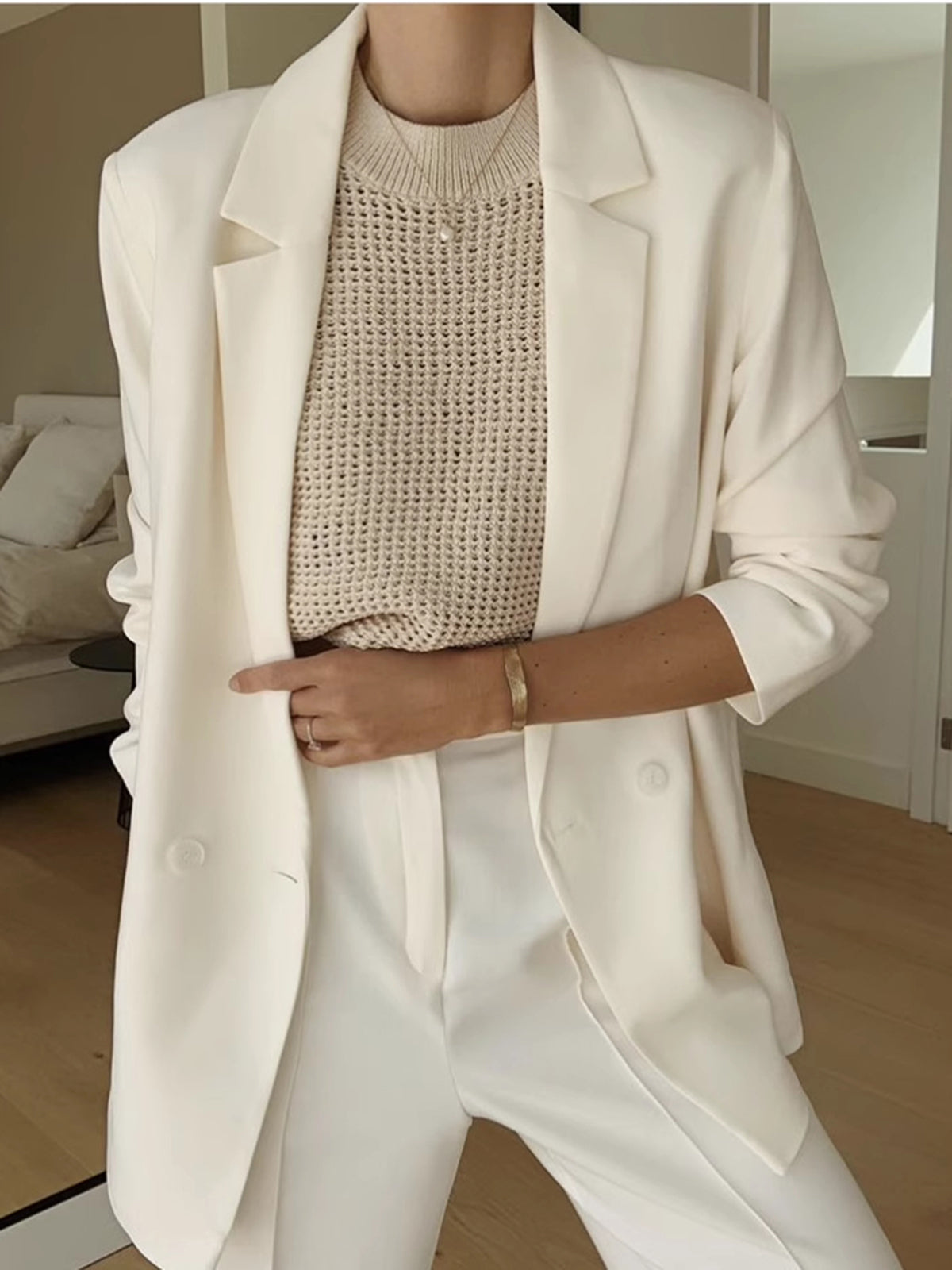 Knit Hollow Düz Askılı Üst
