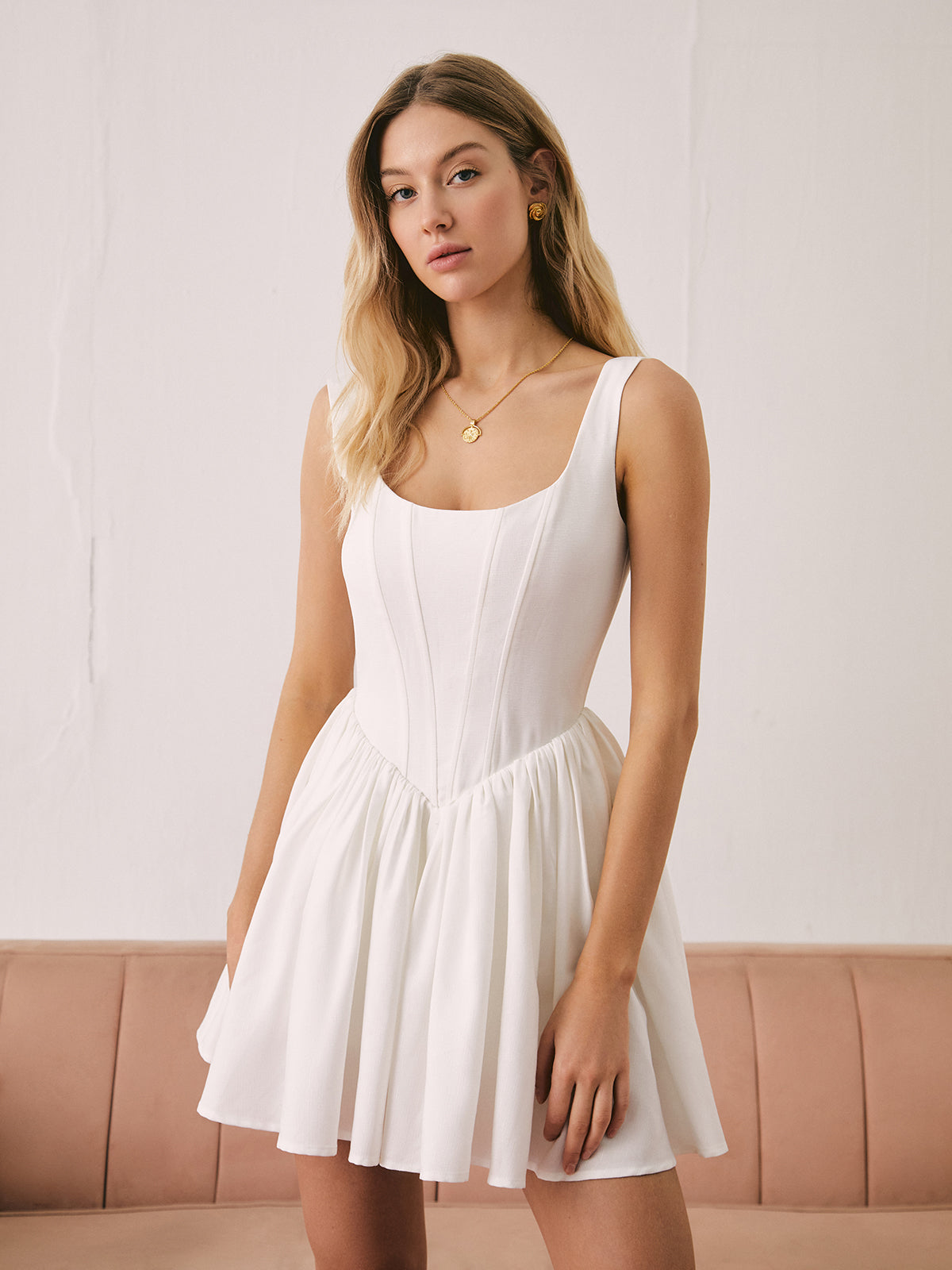 French Chic Straight Short Dress