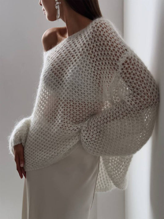 Aşırı Boyutlu Uzun Kol Kazak