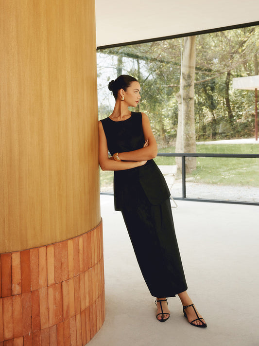 Temel Keten Karışımları Düz Yelek