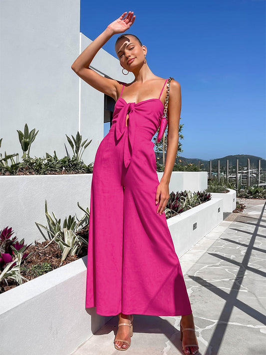 Pamuk İpi Detaylı Tulum