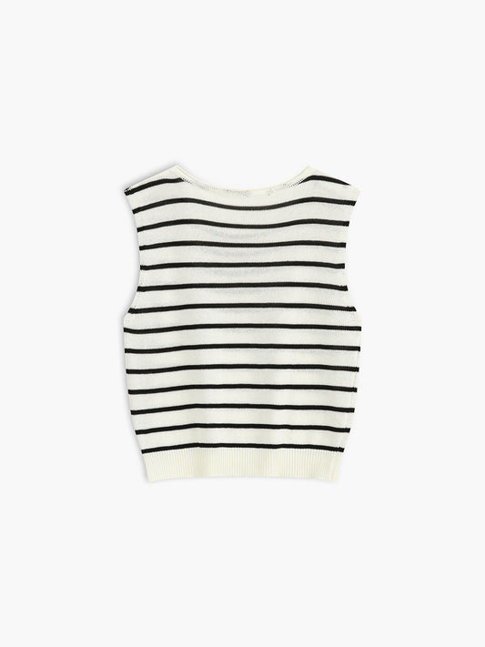 Klasik Çizgili Kazak Yeleği