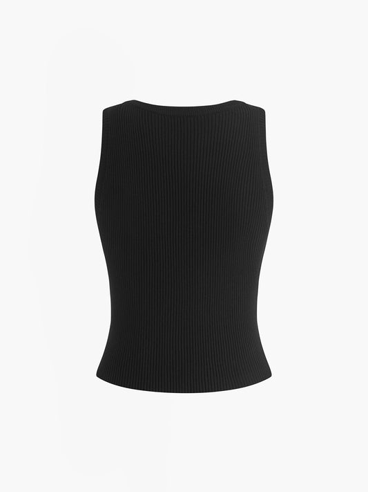 Kontrast Kesim İnce Kazak Yelek