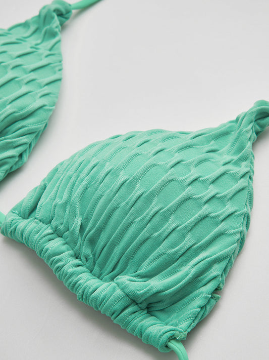 Düğümlü Halter Kesim Bikini Seti