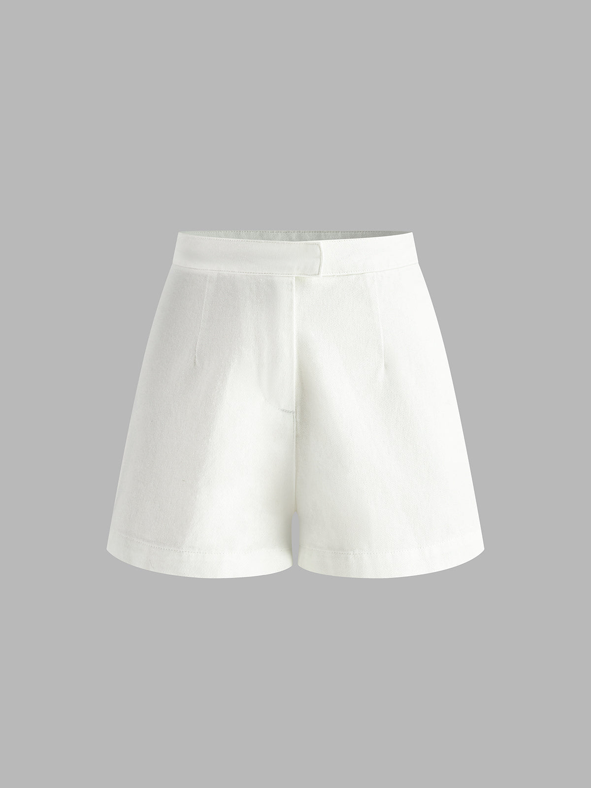 Kot Peplum Yelek ile Şort Takımı