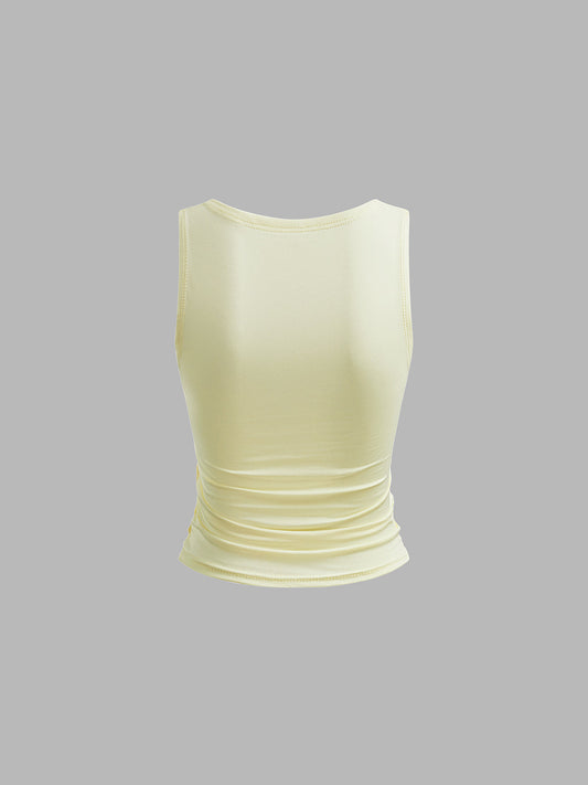 V-Yaka Dantel Kolsuz Bluz