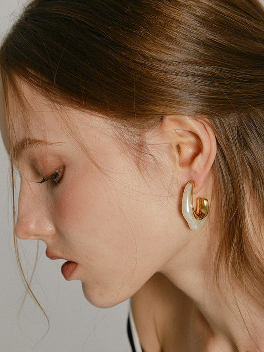 Gümüş İğne İnci Küpeleri